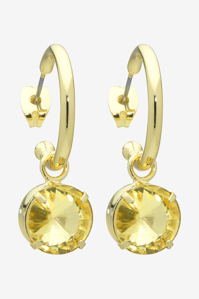 Sara Lemon Earrings - Gold