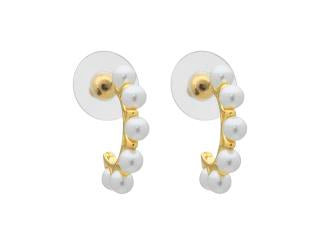 Soleil Pearl Earrings - Gold