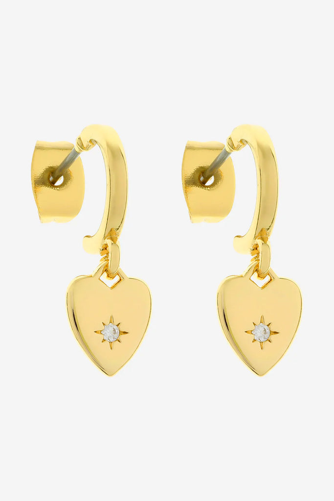Hestia Huggie Earrings - Gold
