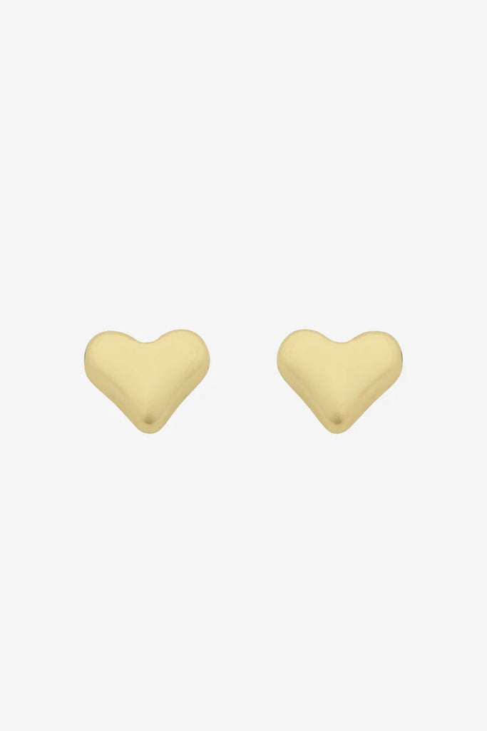 Mariel Heart Earrings - Gold