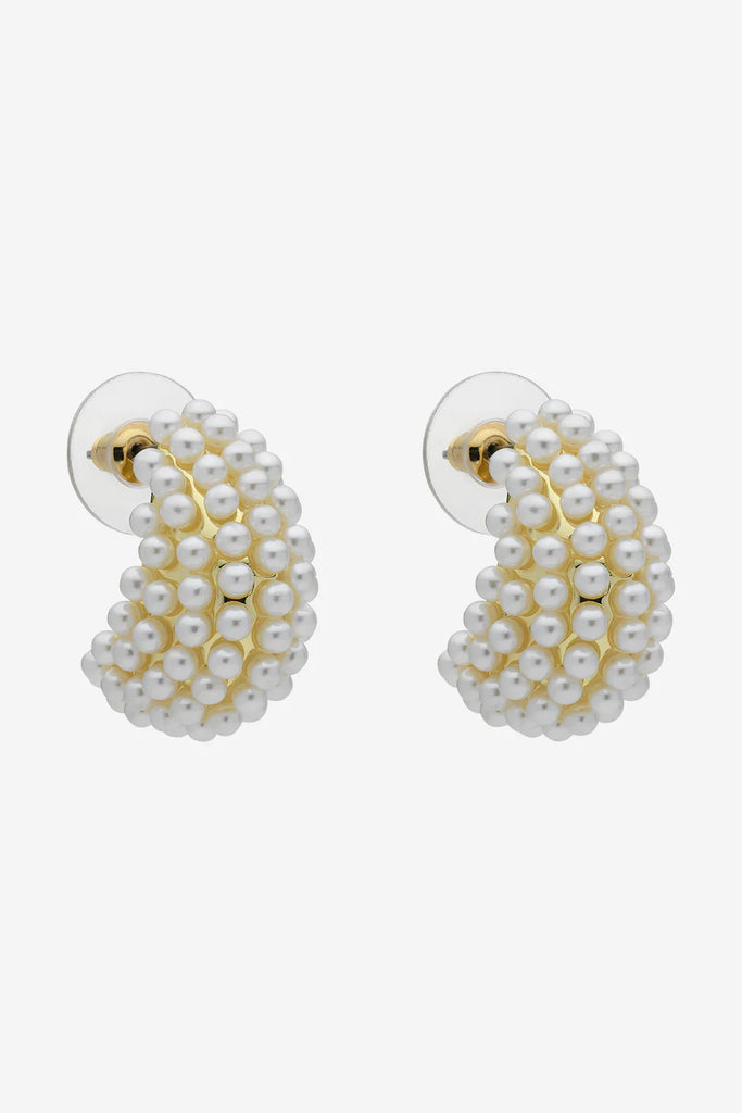 Nessa Pearl Earrings - Gold