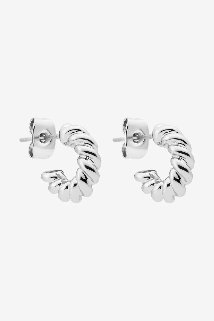Phoebe Rope Earrings - Silver