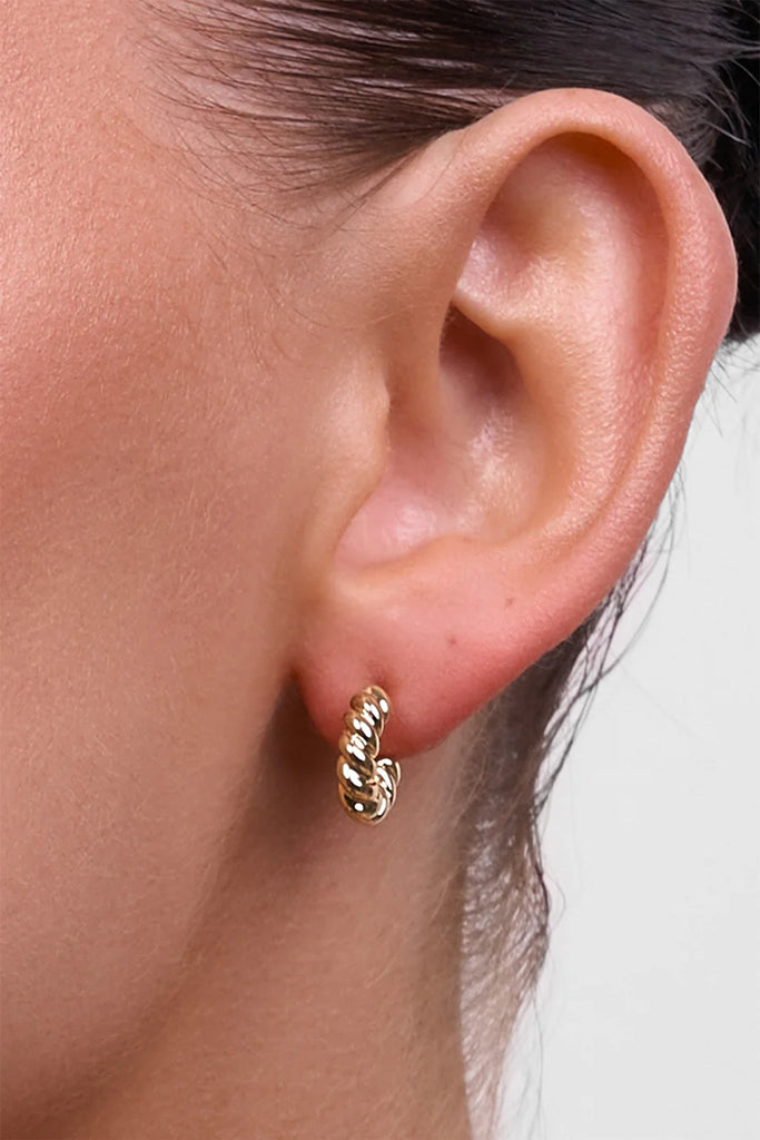 Phoebe Rope Earrings - Gold