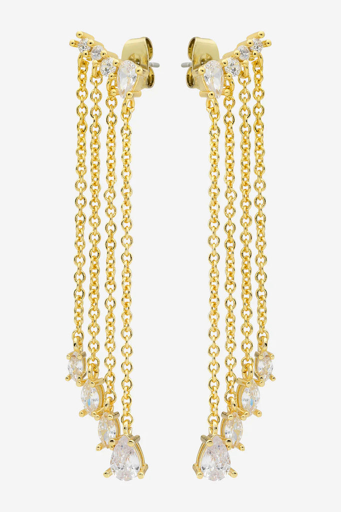 Greer Multi Drop Earrings - Gold