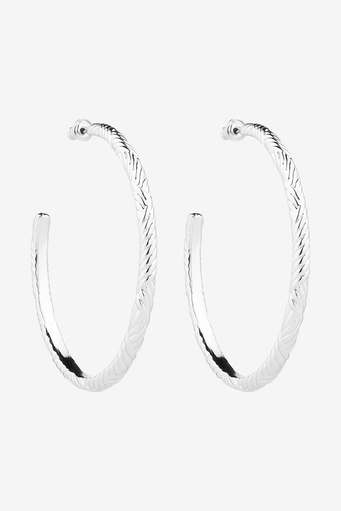 Indira Hoop Earrings - Silver