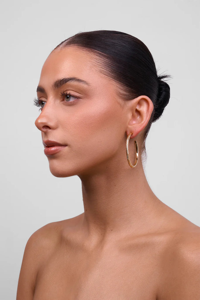 Indira Hoop Earrings - Gold