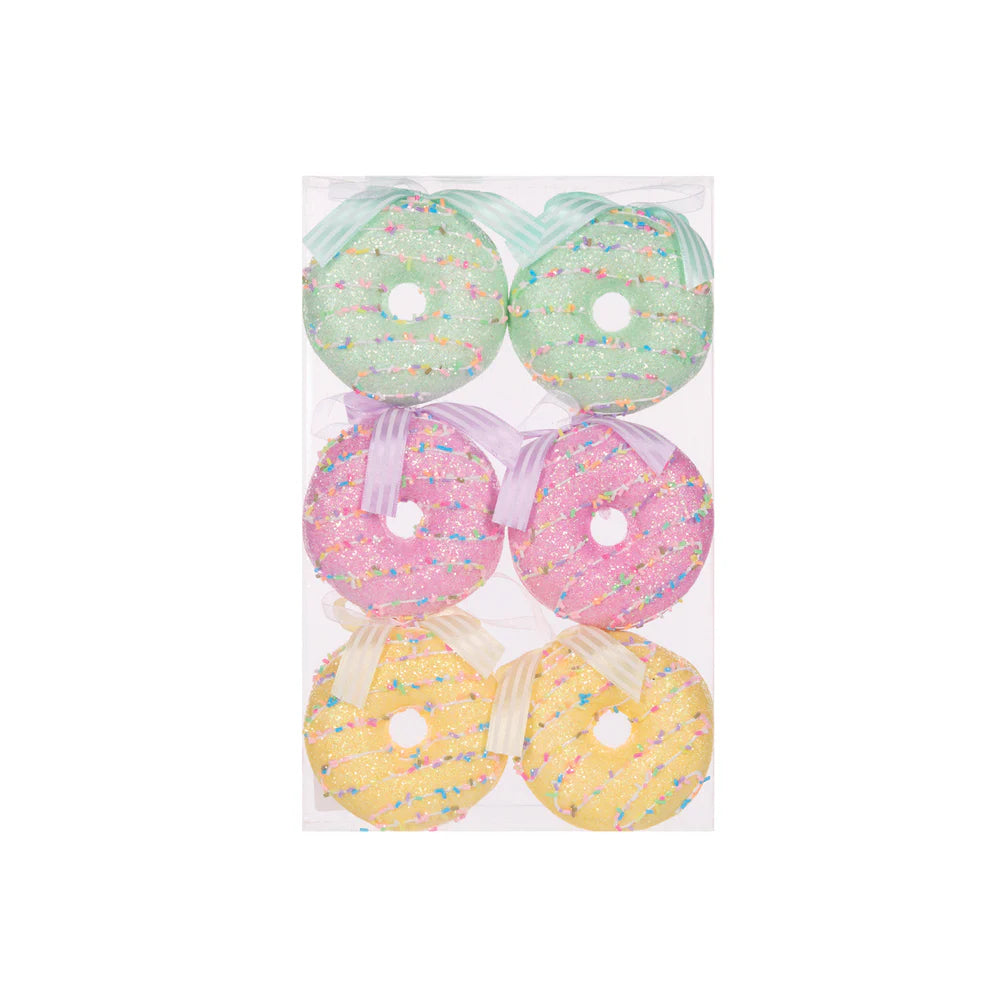 6pk Pastel Hanging Donuts