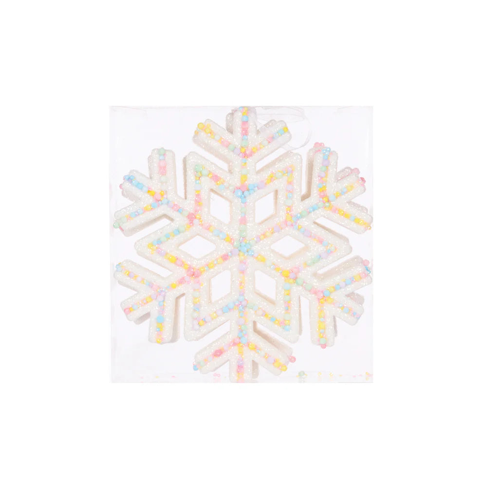 2pk Sprinkle Snowflake Hanging