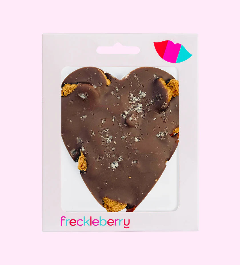 Biscoff Caramel and Sea Salt Heart