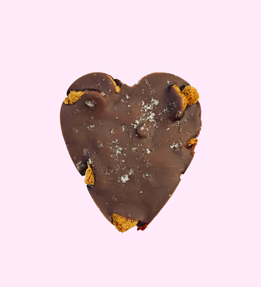 Biscoff Caramel and Sea Salt Heart