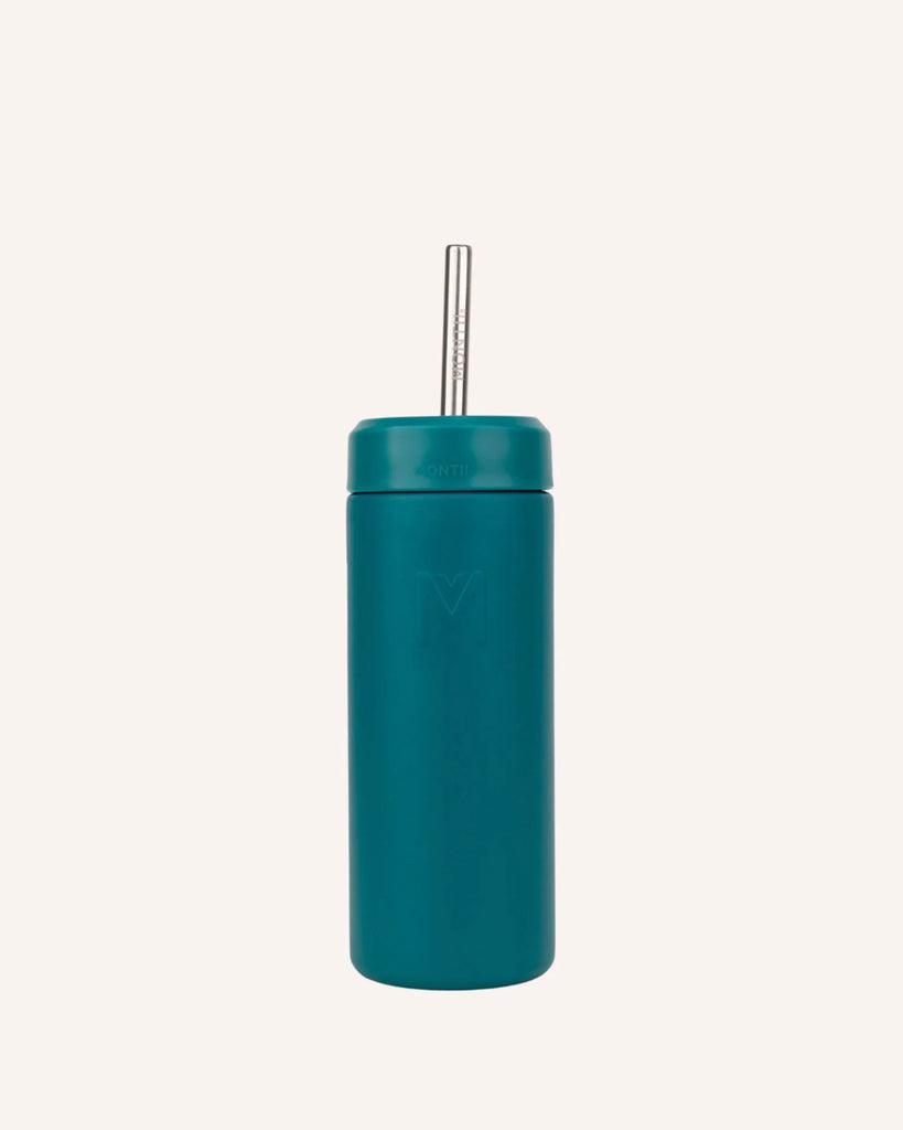 475ml Smoothie Cup with Silicone Straw - Pine