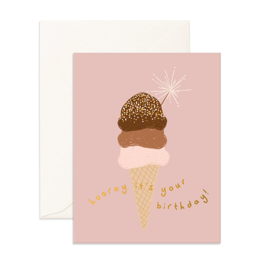 Sprinkle Cone Birthday Card