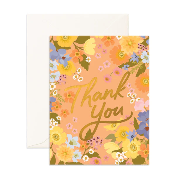 Thank You Spring Floral Card