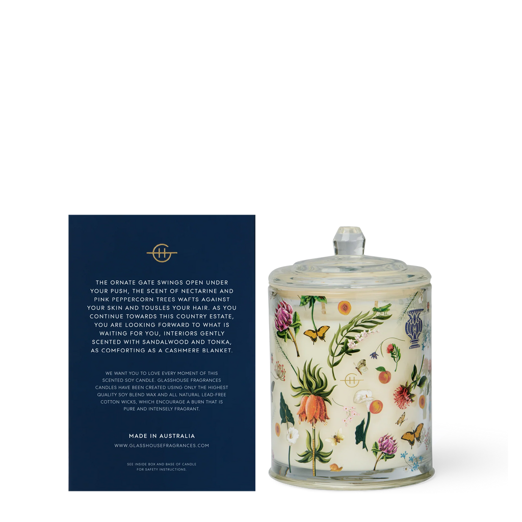 Country Couture - Cashmere & Nectarine 380g Soy Candle - LIMITED EDITION