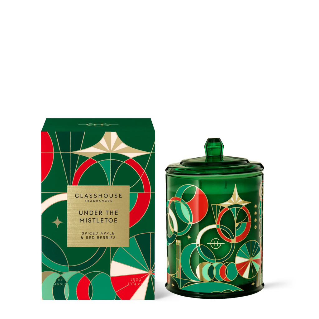 Under the Mistletoe - Spiced Apple & Red Berries 380g Soy Candle - LIMITED EDITION