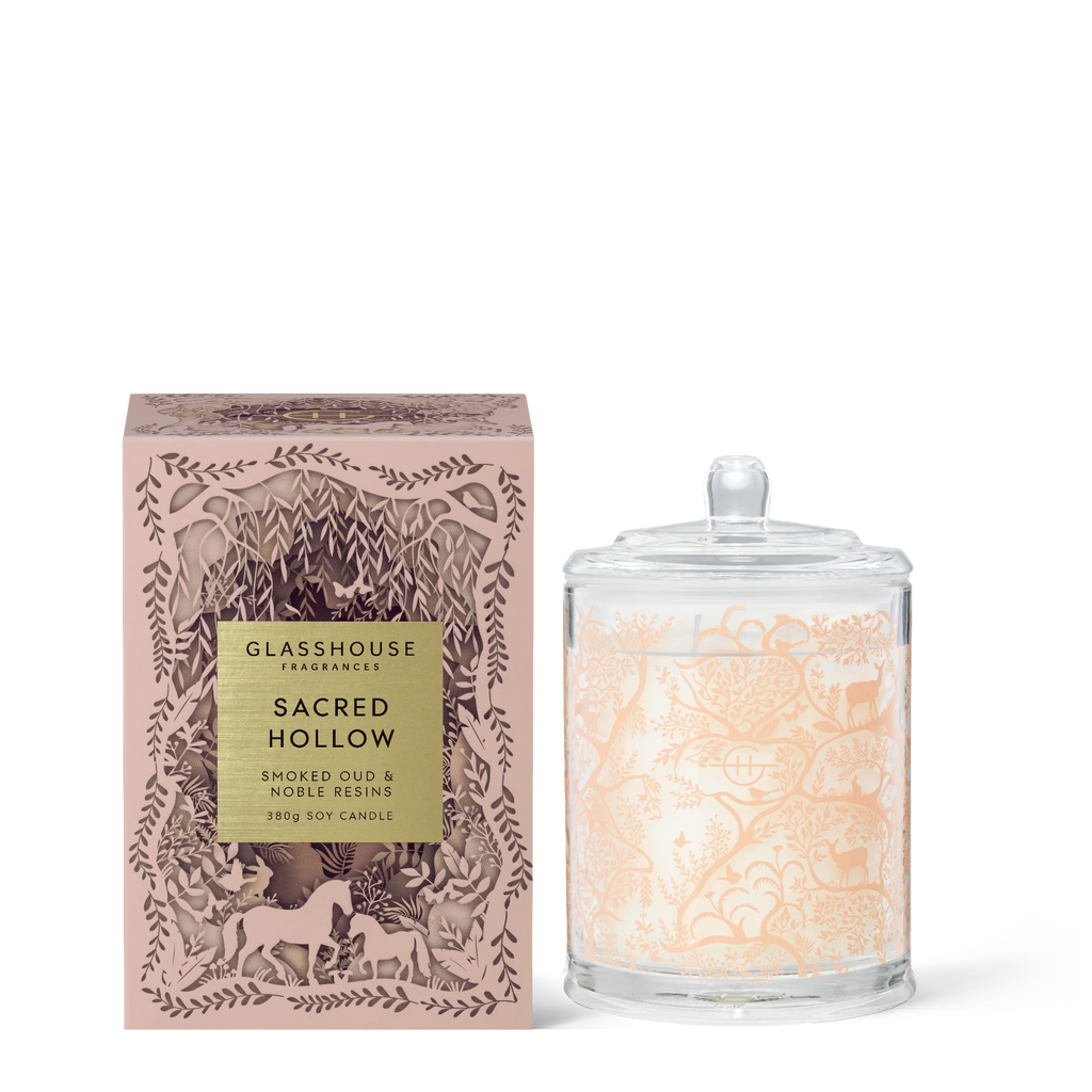 Sacred Hollow - Smoked Oud & Nobel Resins 380g Soy Candle - LIMITED EDITION