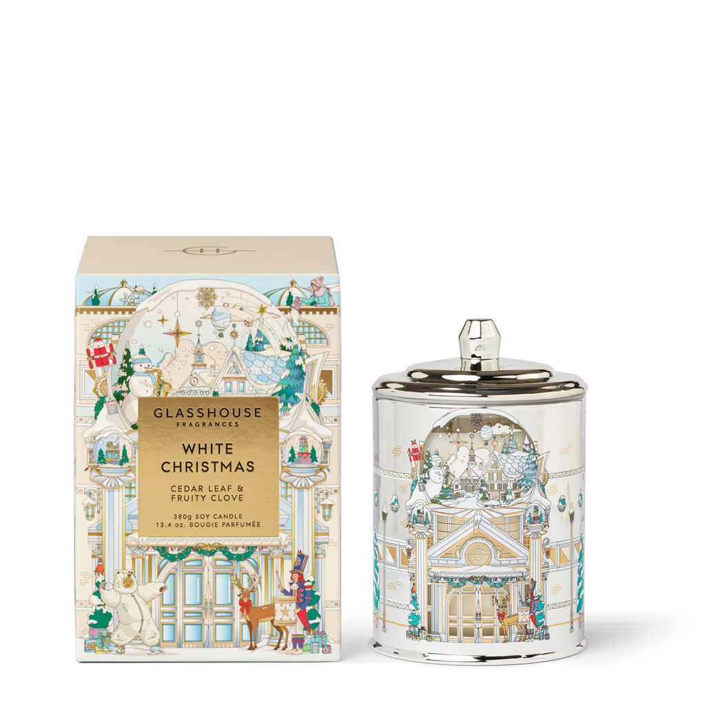 White Christmas - Cedar Leaf & Fruity Clove 380g Soy Candle - LIMITED EDITION