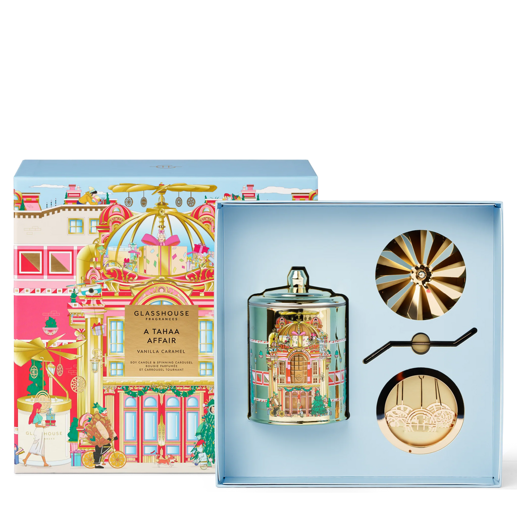 A Tahaa Affair - Vanilla Caramel 380g Candle & Spinning Carousel - LIMITED EDITION