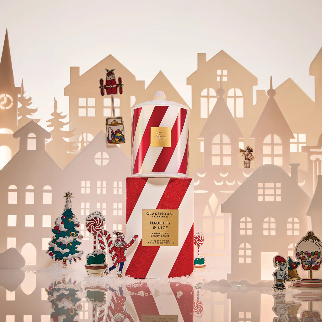 Naughty & Nice - Handful of Candy Canes 380g Soy Candle - LIMITED EDITION