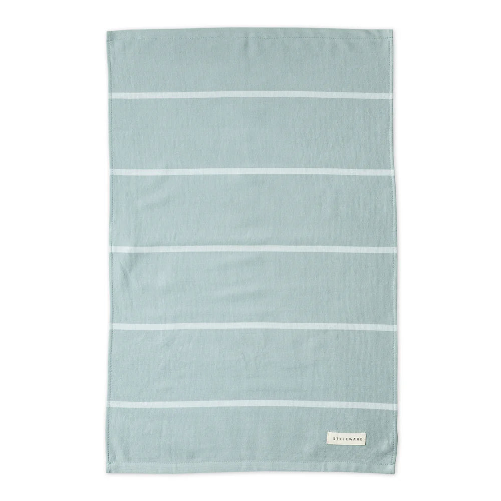 Between the Lines Tea Towel II - Green Tea