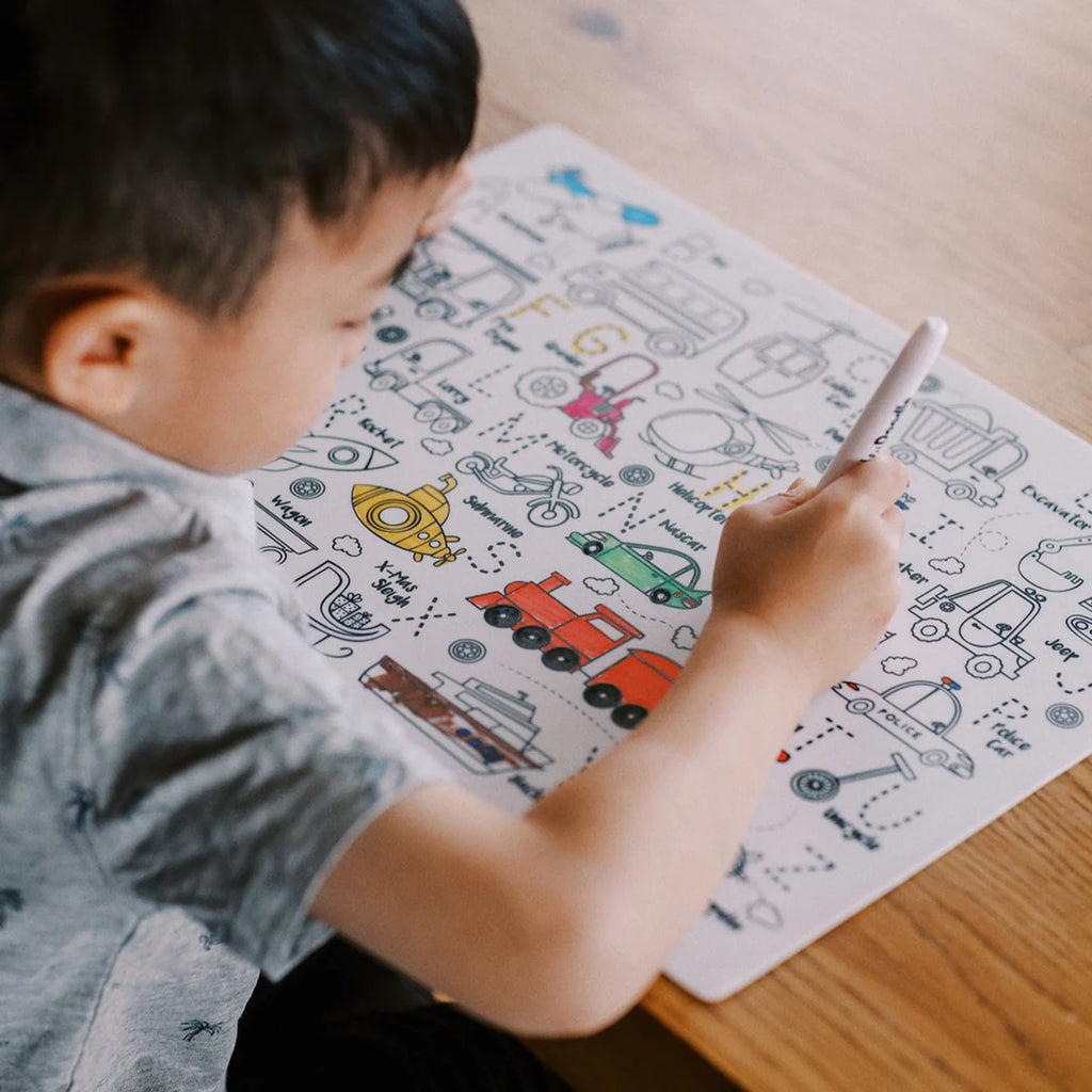 Toot Toot Honk Colouring Mat - ABC