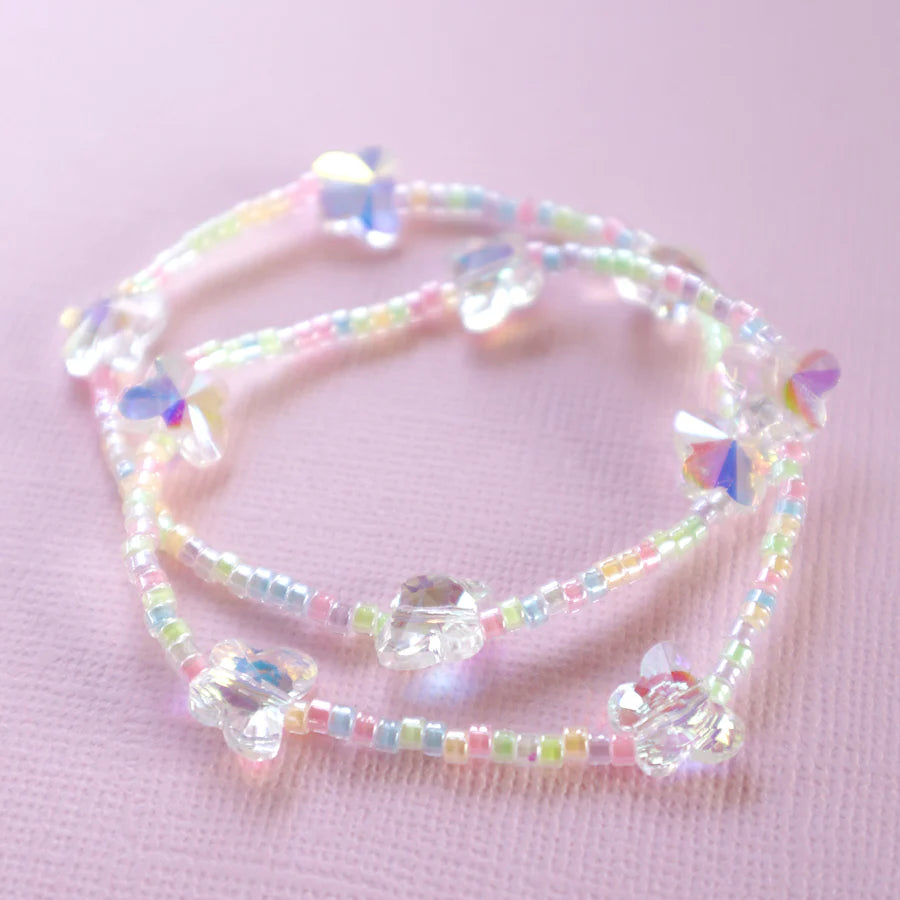 Crystal Butterfly BFF Bracelet Set