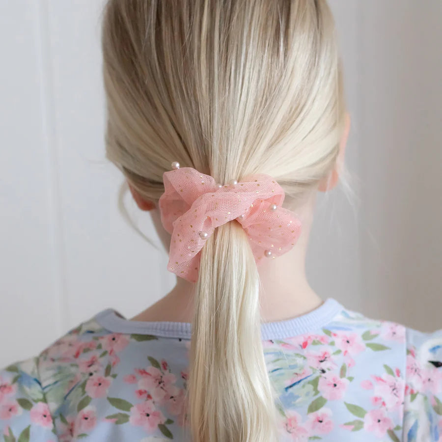Ava Ballerina Pearl Scrunchie