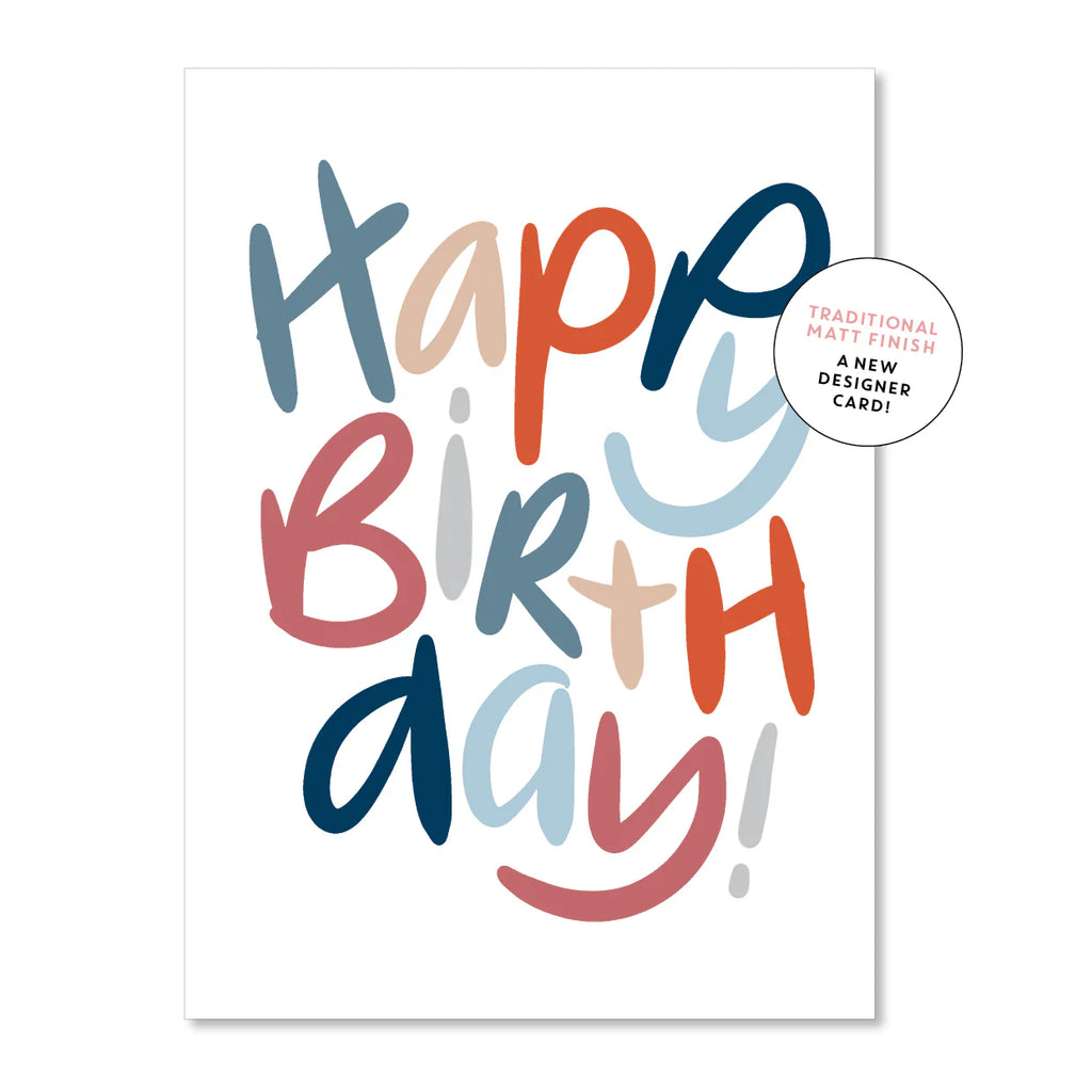 Happy Birthday Letters Boy Card