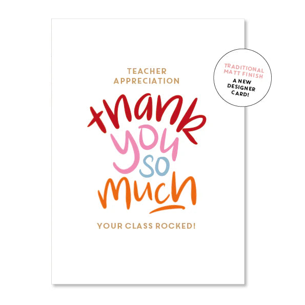 Teacher Thank You Card