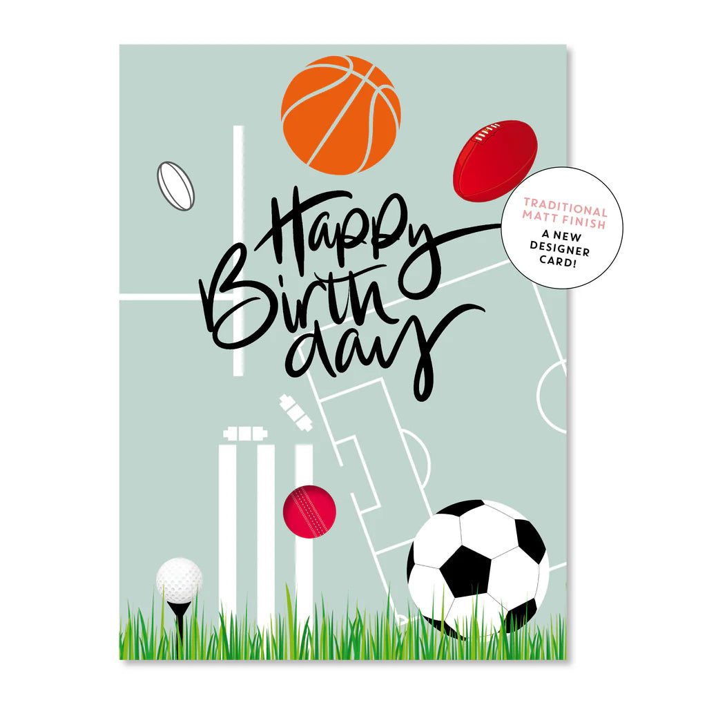 Happy Birthday Sporty Card