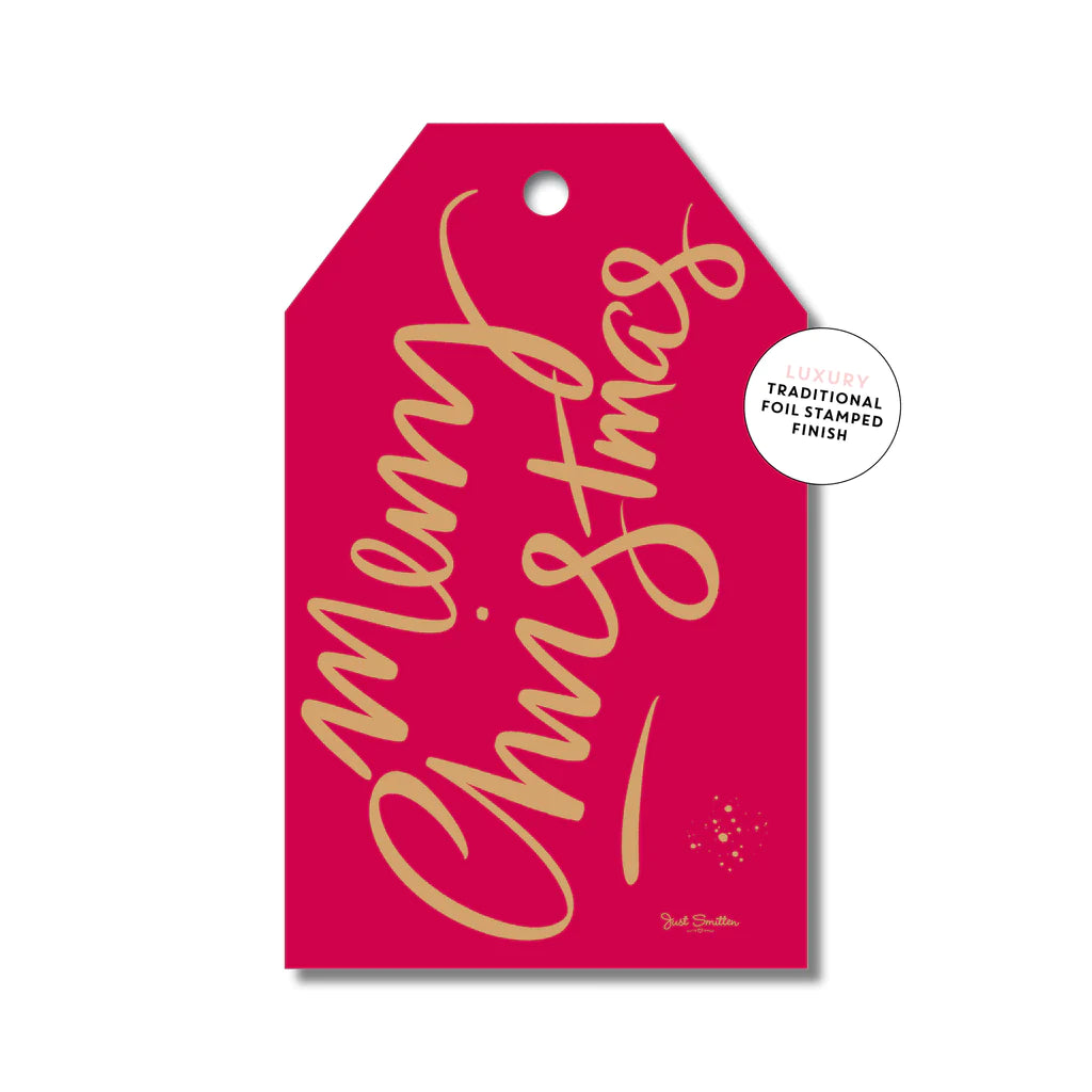 Merry Christmas Red Tag