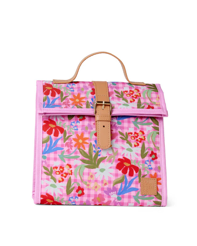 Flowerburst Lunch Satchel w/ Shoulder Strap