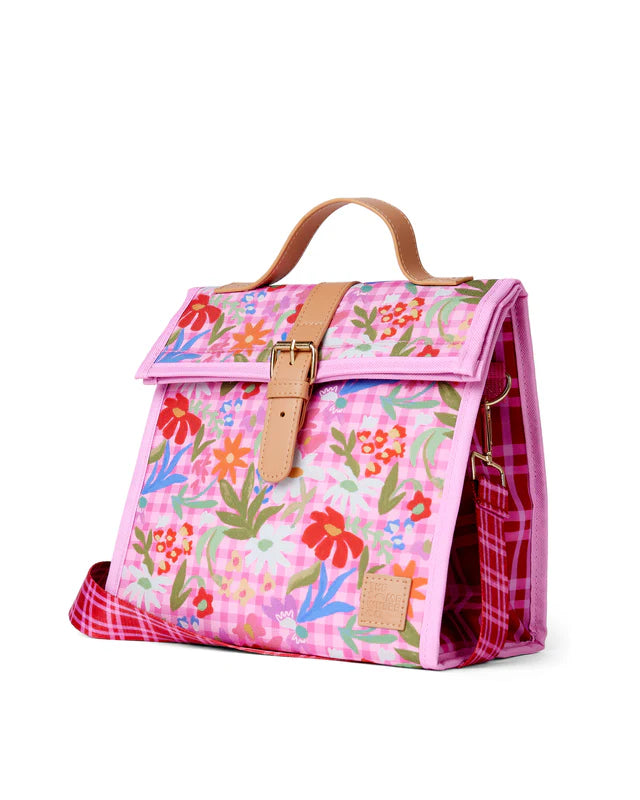Flowerburst Lunch Satchel w/ Shoulder Strap