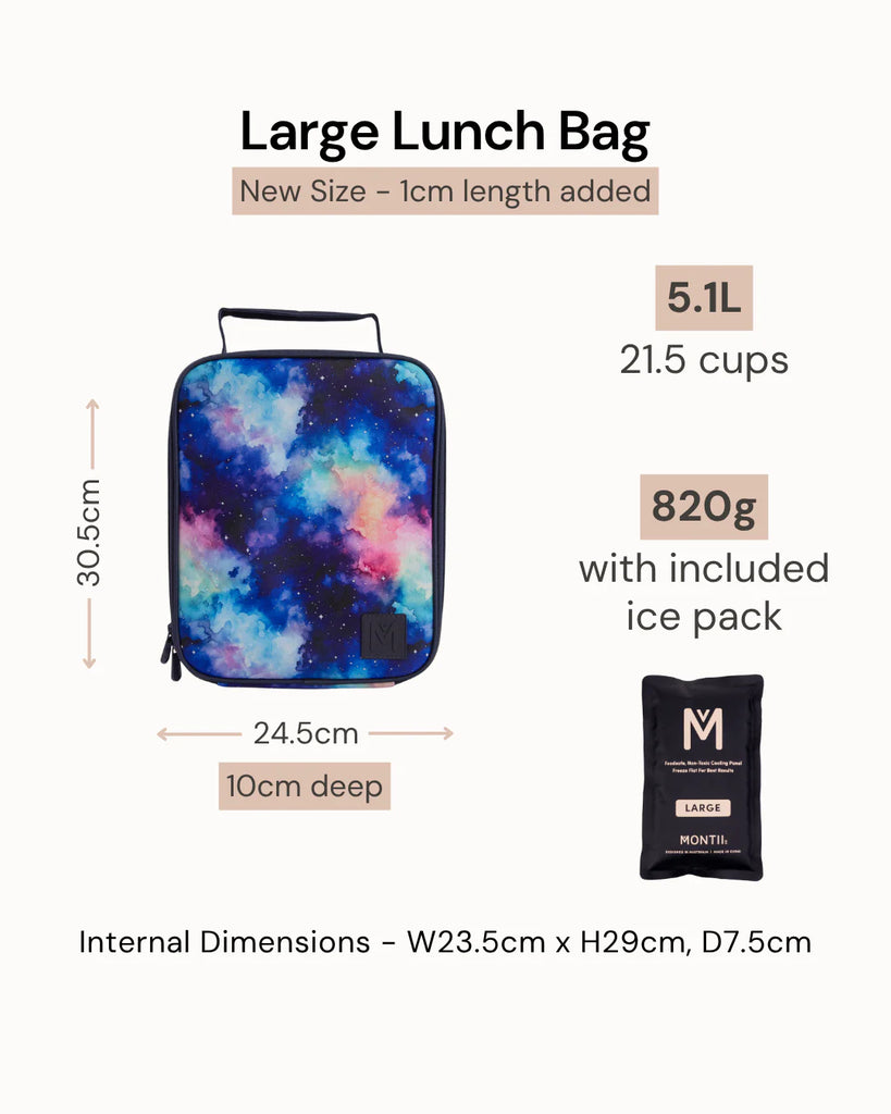 Insulated Lunch Bag - Stealth - NEW LARGER SIZE