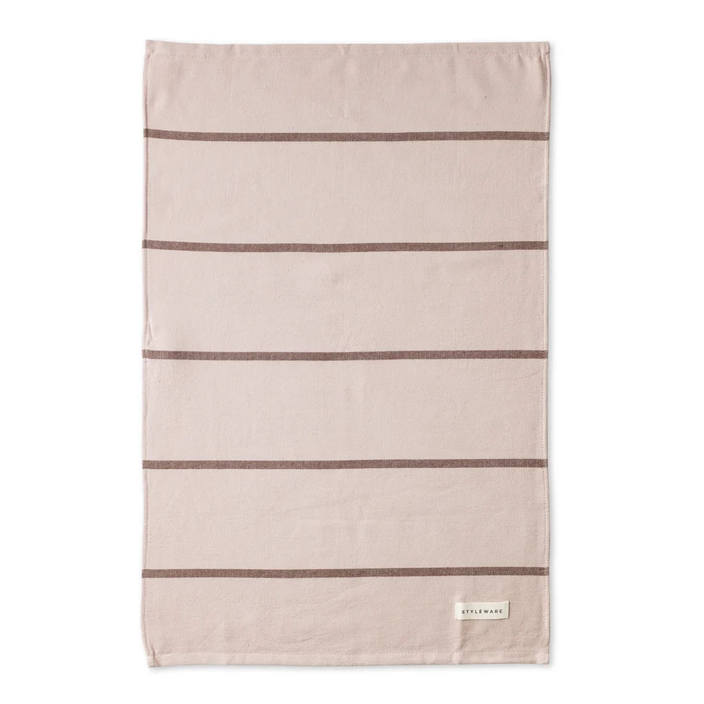 Between the Lines Tea Towel II - Latte