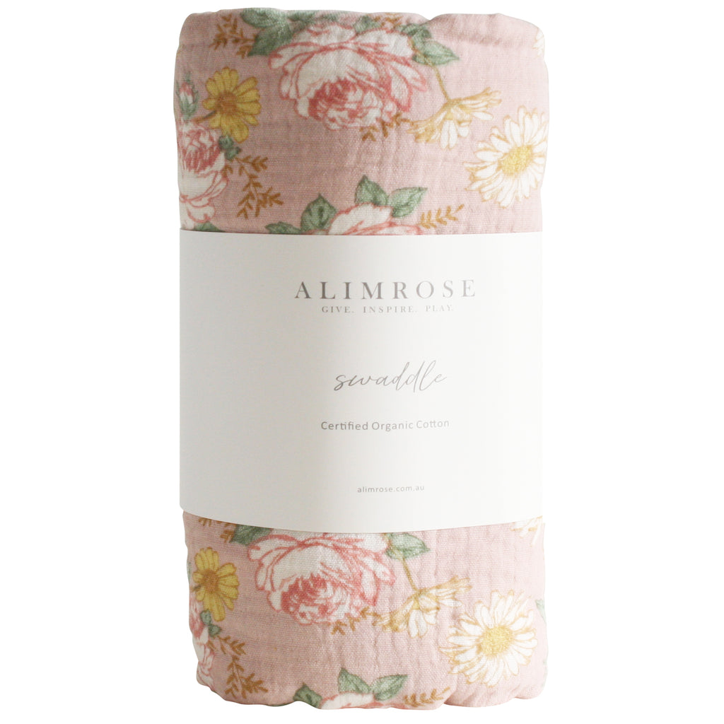 Muslin Swaddle - English Garden