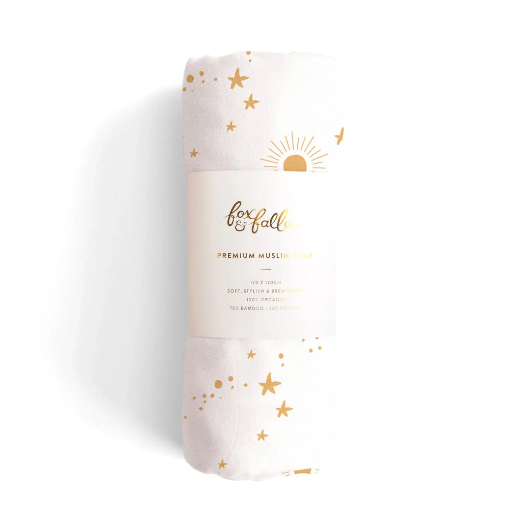 Constellation Organic Muslin Wrap Swaddle