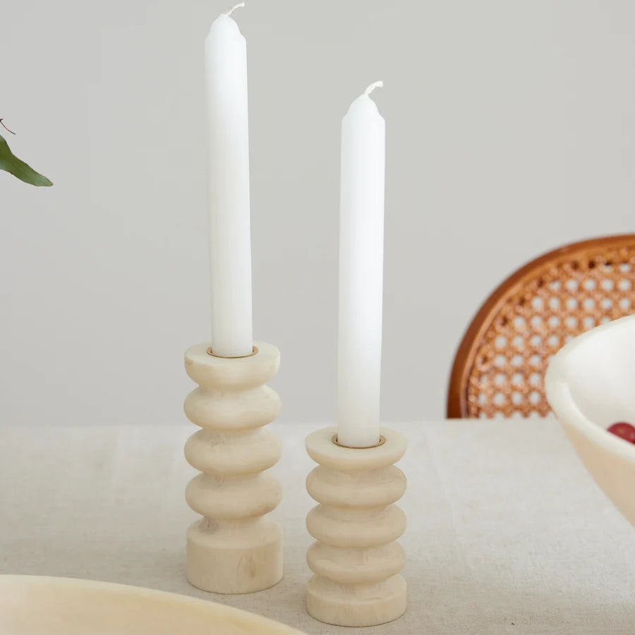 Aries Cream Candle Sticks