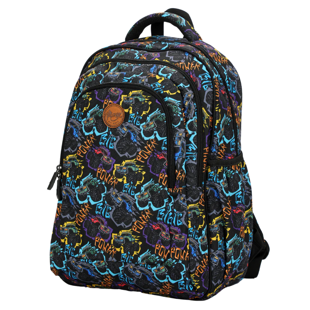 Large School Backpack - Monster Truck