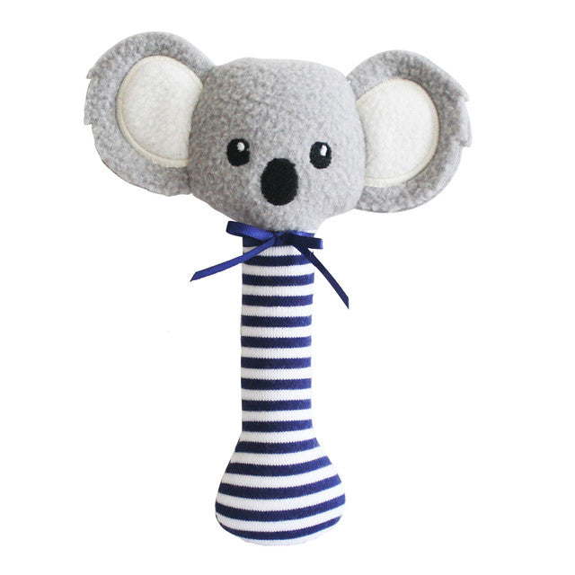 Baby Koala Stick Rattle - Navy