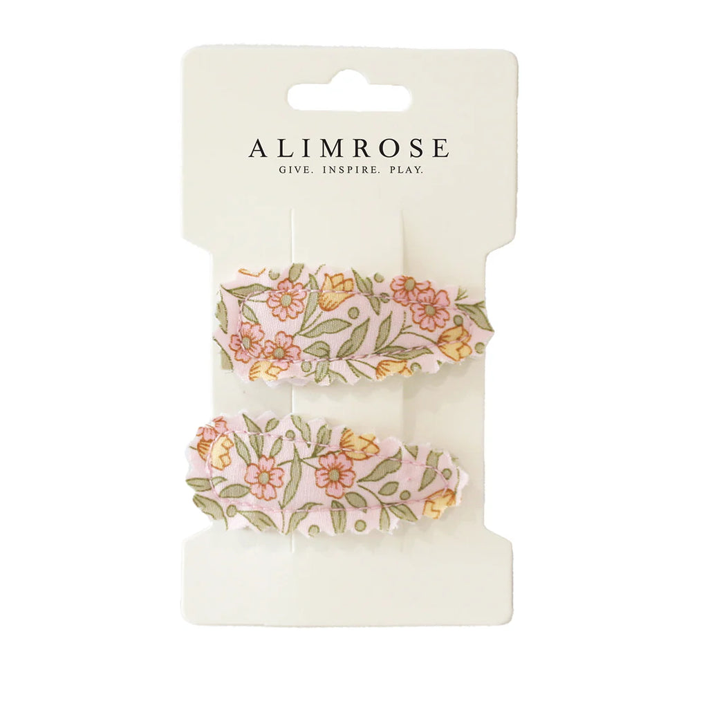 Hair Clip Set - Blossom Lily Pink