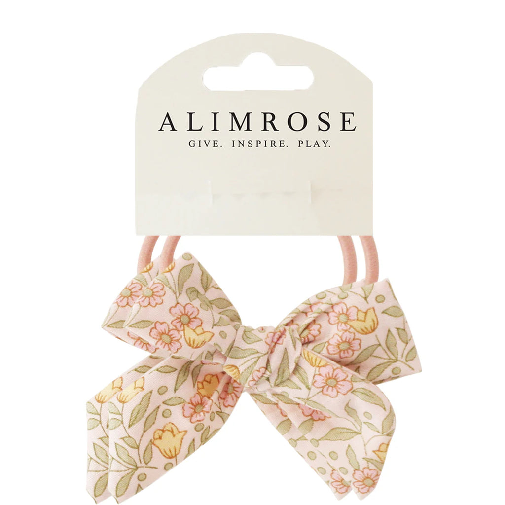 Bow Hair Ties Set - Blossom Lily Pink