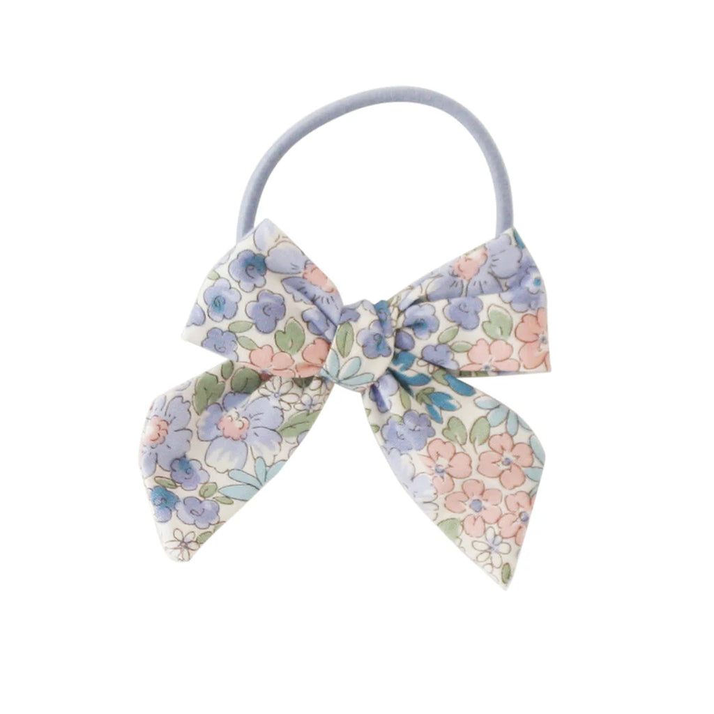 Bow Hair Ties Set - Liberty Blue