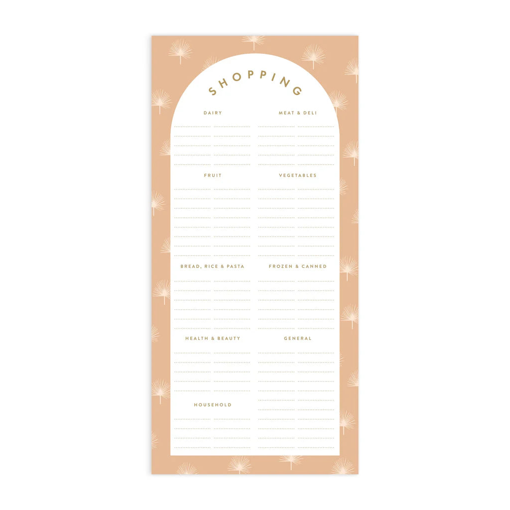 Palmetto DL Magnet Notepad - Shopping List