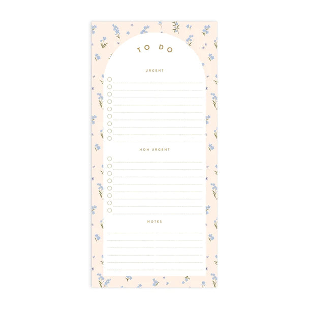 Forget-Me-Not DL Magnet Notepad - To Do