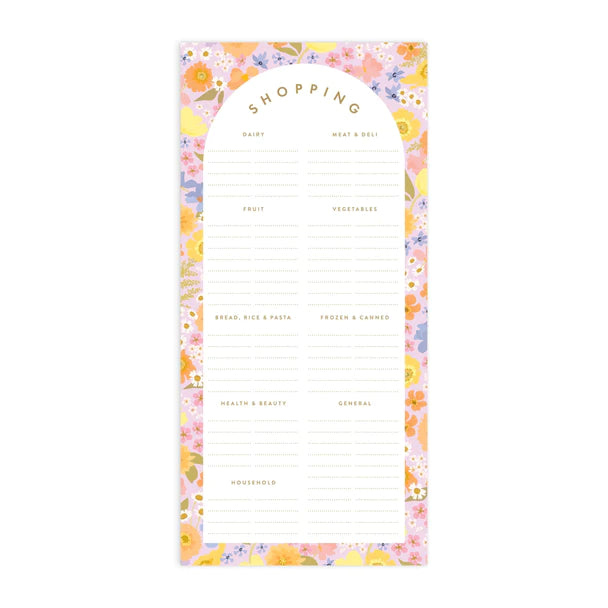 Botanika DL Magnet Notepad - Shopping List