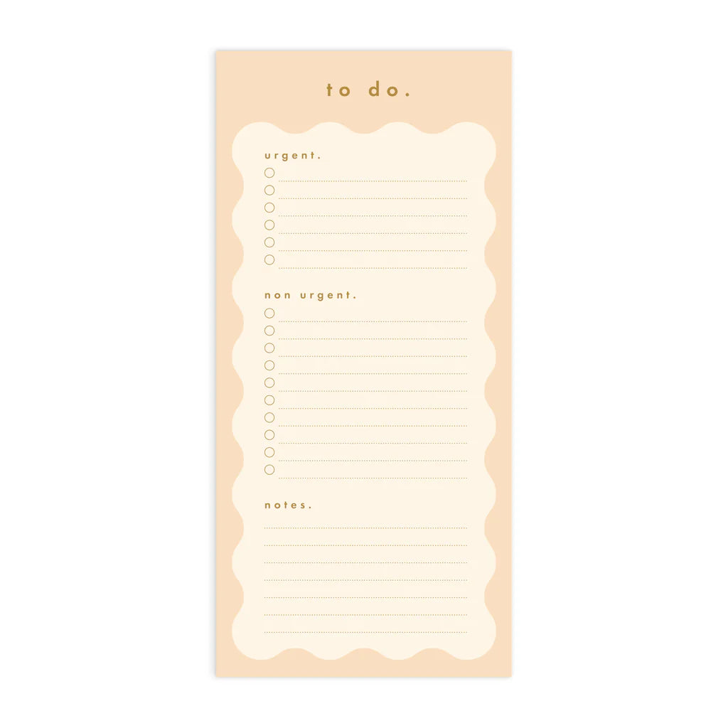 Caramel Wiggle DL Notepad - To Do