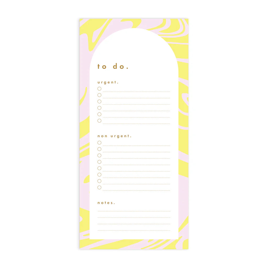 Acid Wash DL Magnet Notepad - To Do