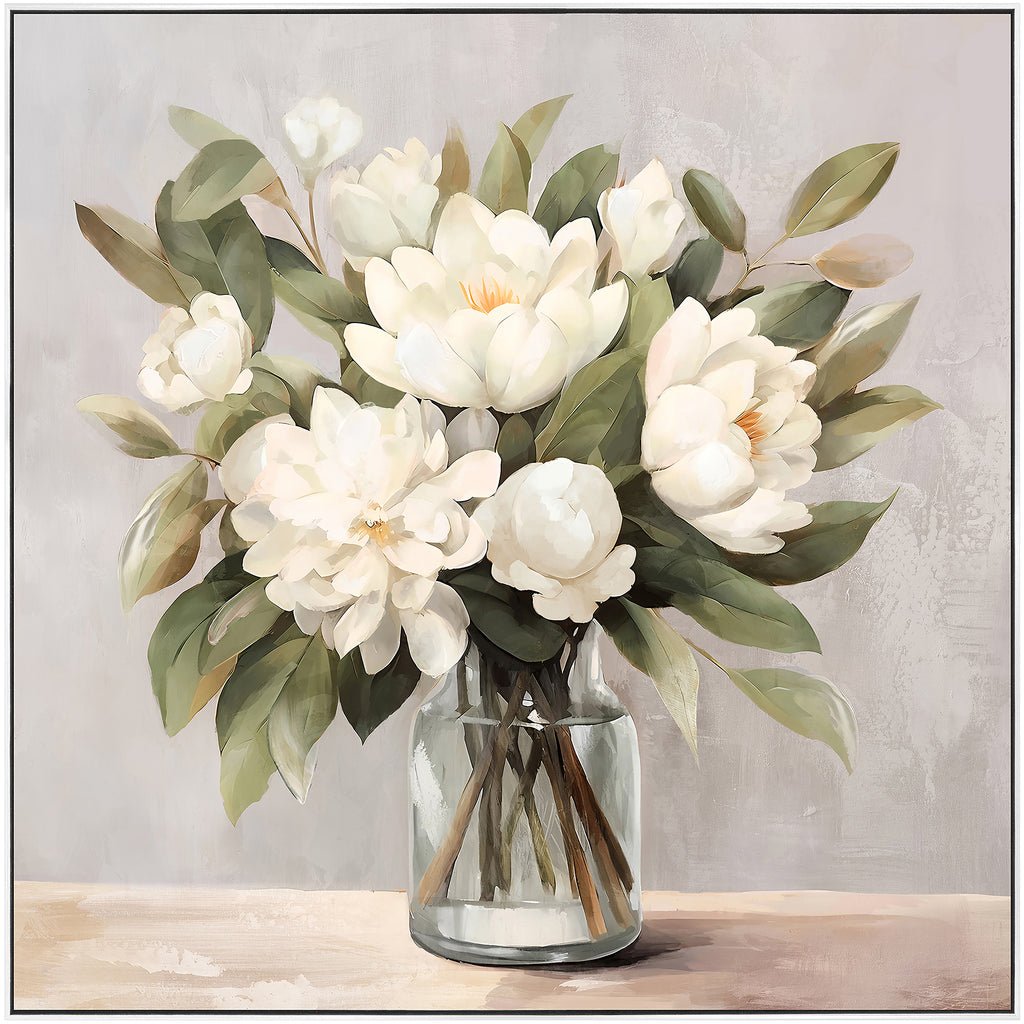 Blossom Banter Painting - Framed Canvas