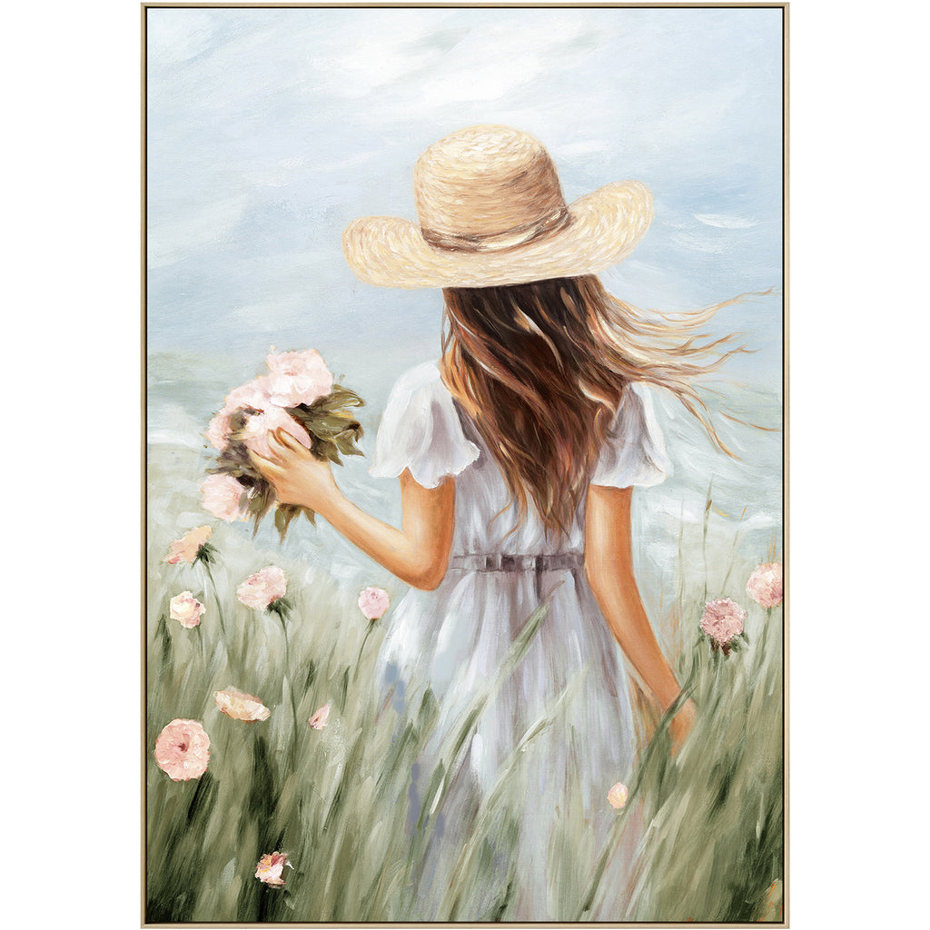 Countryside Bliss Painting - Framed Canvas
